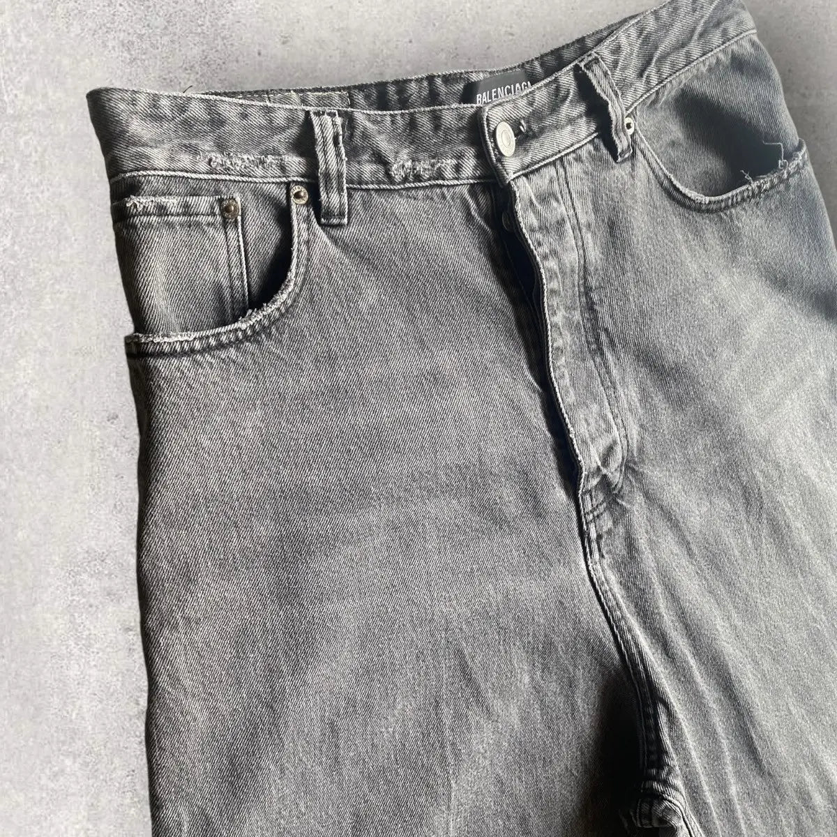 Balenciaga - Fray Cropped Denim