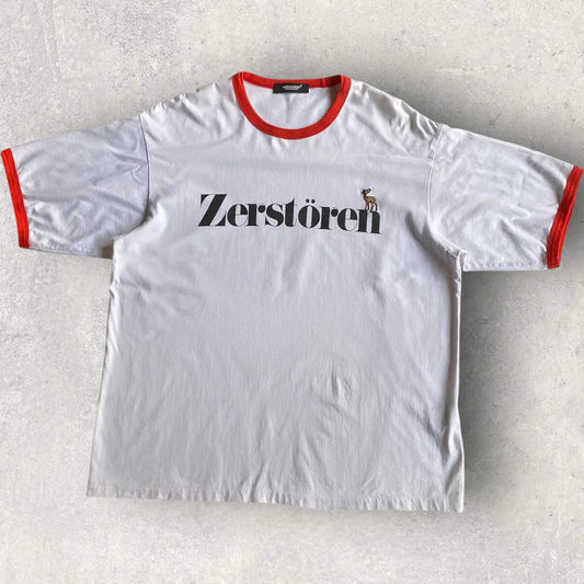Undercover - Zerstoren Oversize Ringer T Shirt