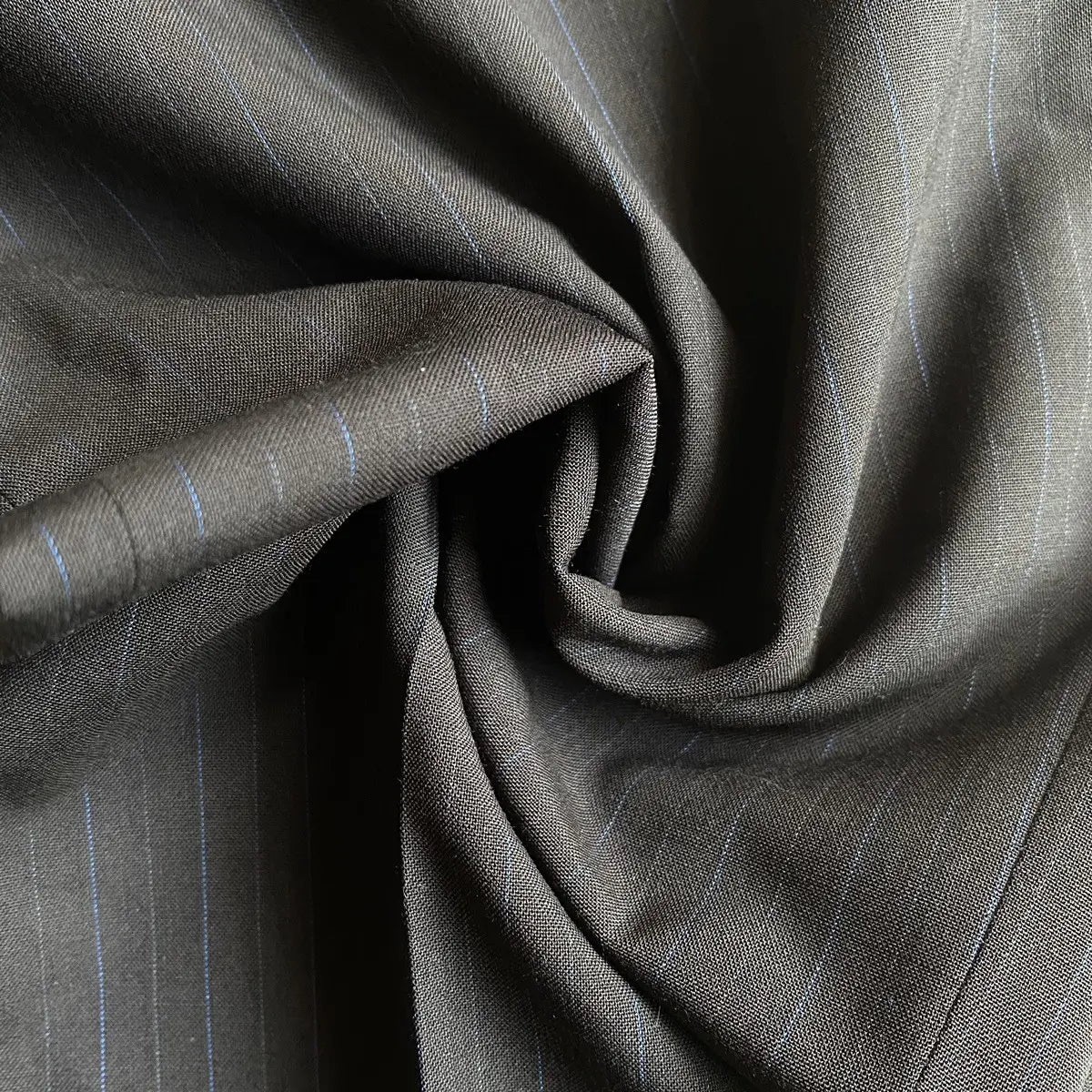 Jil Sander- Black/Blue Pinstriped Tailor Suit Set