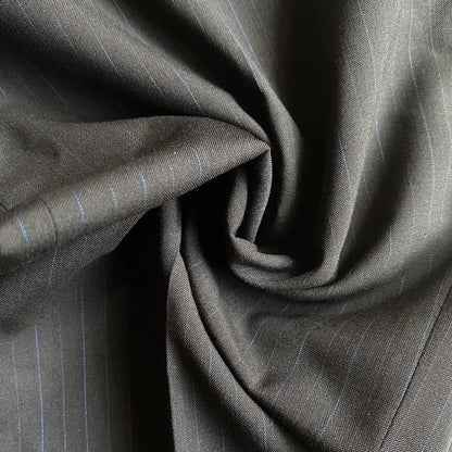 Jil Sander- Black/Blue Pinstriped Tailor Suit Set