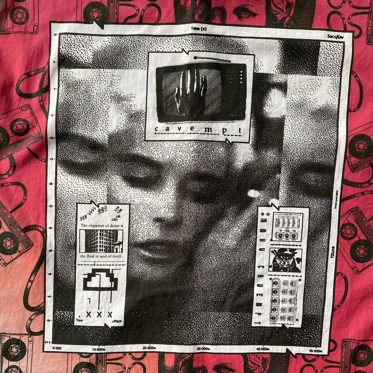 Cav Empt - Pink Dye Cassette Tape Oversize Shirt
