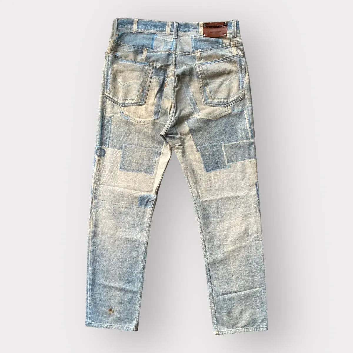 Dries Van Noten - SS17 trompe l'oeil Patchwork Jeans