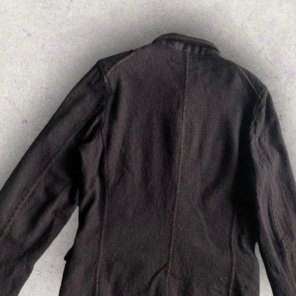 Comme des Garcons - Black Wool Patchwork Blazer