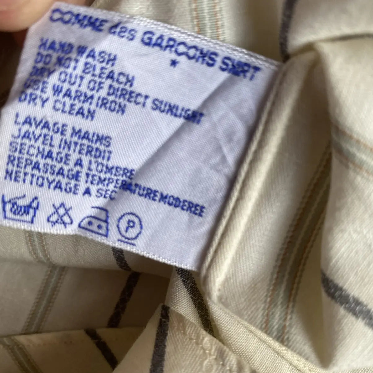 Comme des Garcons - Vintage 90’s Stripes Rayon Sleeve Oversize Shirt