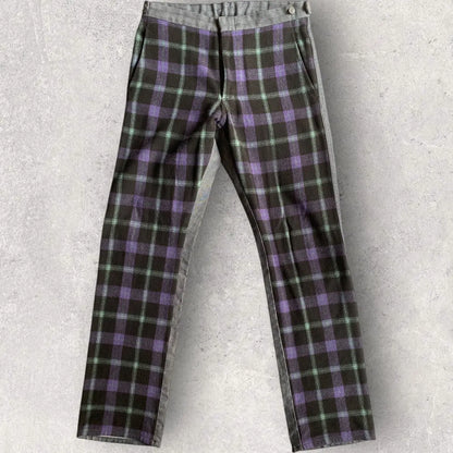 Comme des Garcons - Vintage AW00” Front Plaid Denim Pants