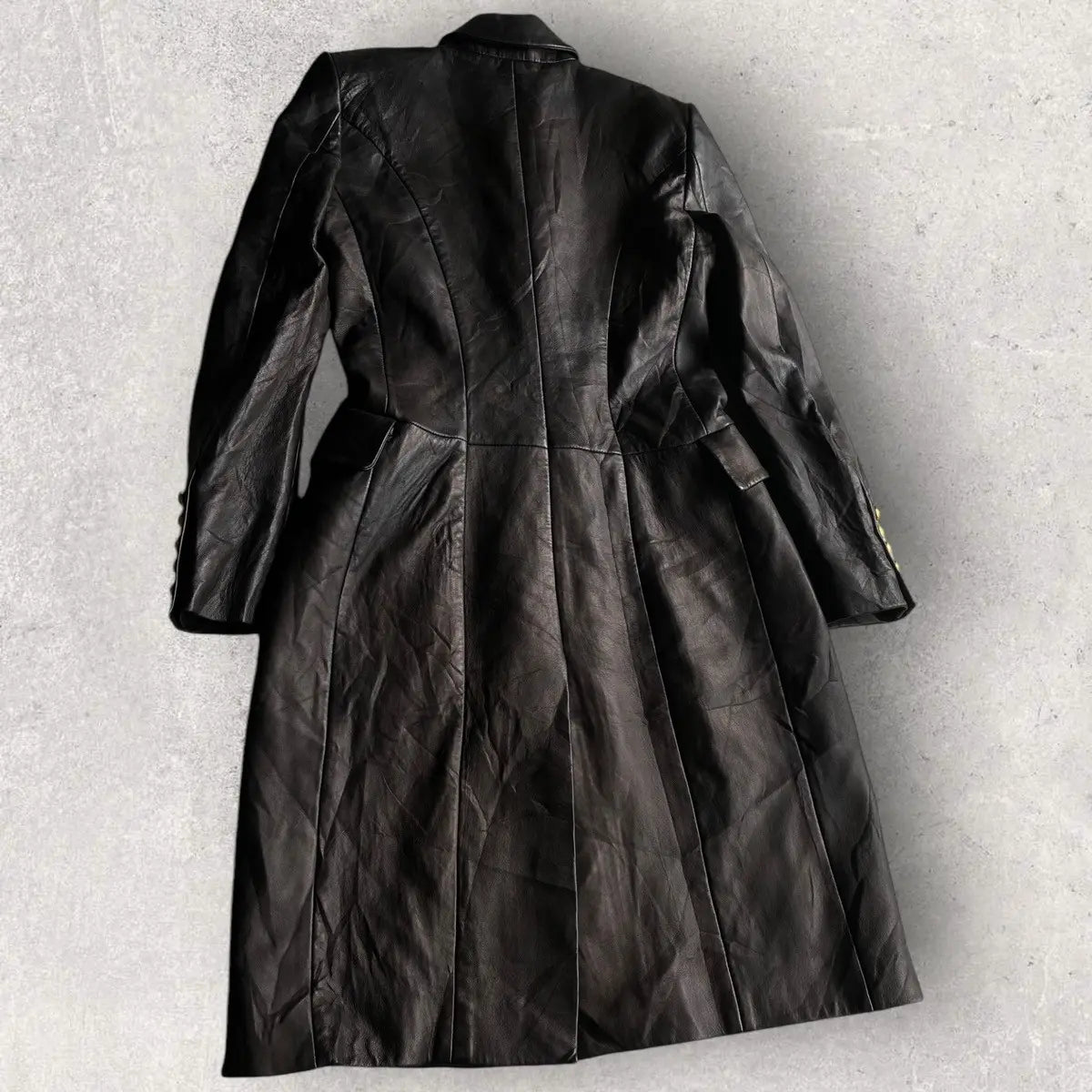 Balmain - Double Breasted Sheep Leather Coat