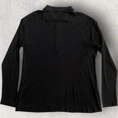 Jil Sander - Micro Ribbed Zip up Polo Shirt