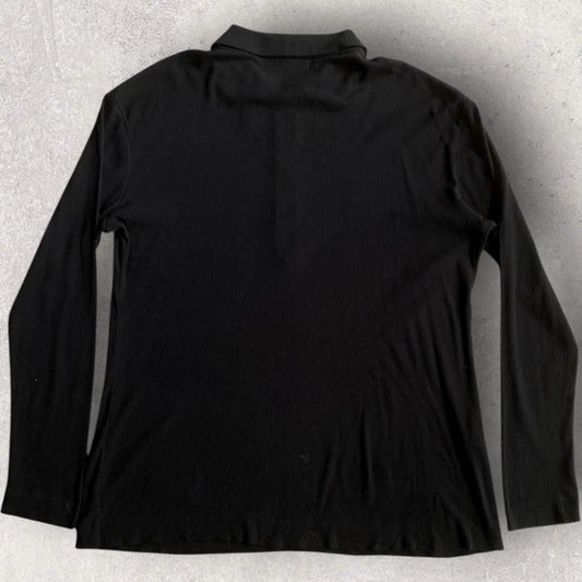 Jil Sander - Micro Ribbed Zip up Polo Shirt