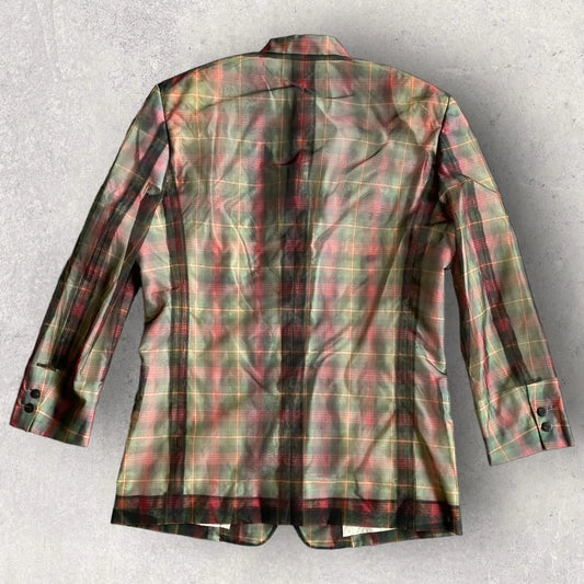 Issey Miyake - Vintage SS96 Runway Translucent Tartan Plaid Jacket