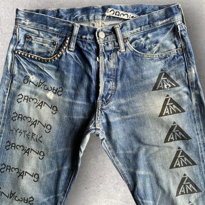 Hysteric Glamour × Undercover : Hysteric Glamour X Undercover Zamiang Jeans