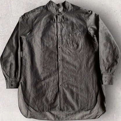 Yohji Yamamoto - Soft Micro Moleskin Cotton Oversize Shirt By KLASICA × Lemaire