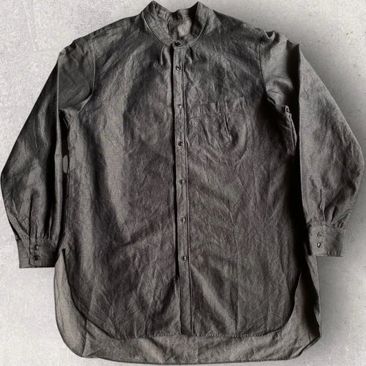 Yohji Yamamoto - Soft Micro Moleskin Cotton Oversize Shirt By KLASICA × Lemaire