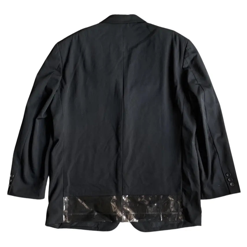 Comme des Garcons - Vintage 1996 Clear Vinyl Back Hem Blazer