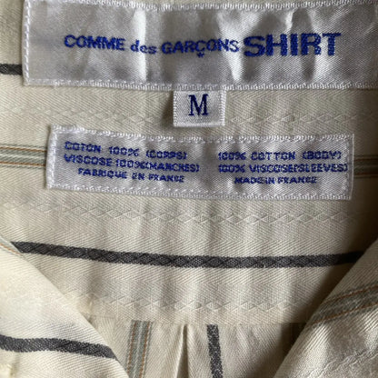 Comme des Garcons - Vintage 90’s Stripes Rayon Sleeve Oversize Shirt