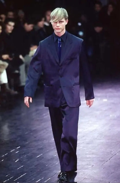 Yohji Yamamoto - AW98 Black Shiny Blazer “Dolls Movie”
