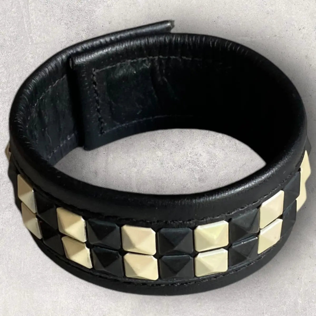 Yohji Yamamoto - Lime Feu Two Row Studded Bracelet