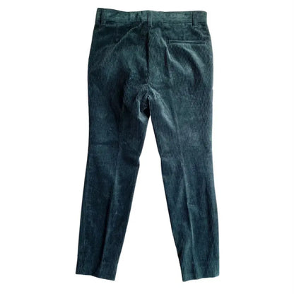 Haider Ackermann - FW15 Haider Ackermann Green Corduroy Skinny Pants