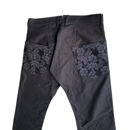 Comme des Garcons - FW21 Floral Jacquard Back Pockets Taped Pants