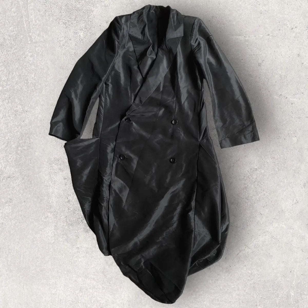 Yohji Yamamoto - SS01 Silk Blend Drape Coat