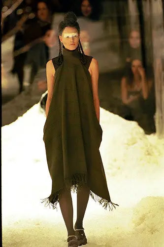 Alexander McQueen - Vintage Fall99 Runway Wool Plaid Frill Dress