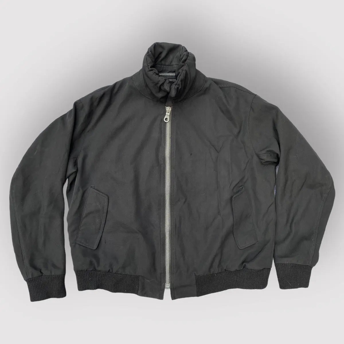 Yohji Yamamoto - Vintage Fall95 Wool Gabardine Shrunken Collar Bomber