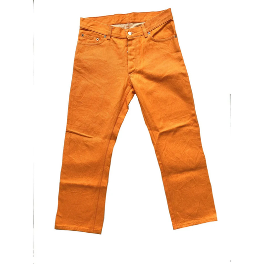 Helmut Lang : Helmut Lang Archive Safety Orange SS2000 Denim