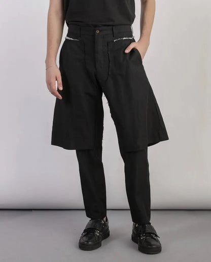 Comme des Garcons Homme Plus : SS17 Double Layer Deconstructed Pants