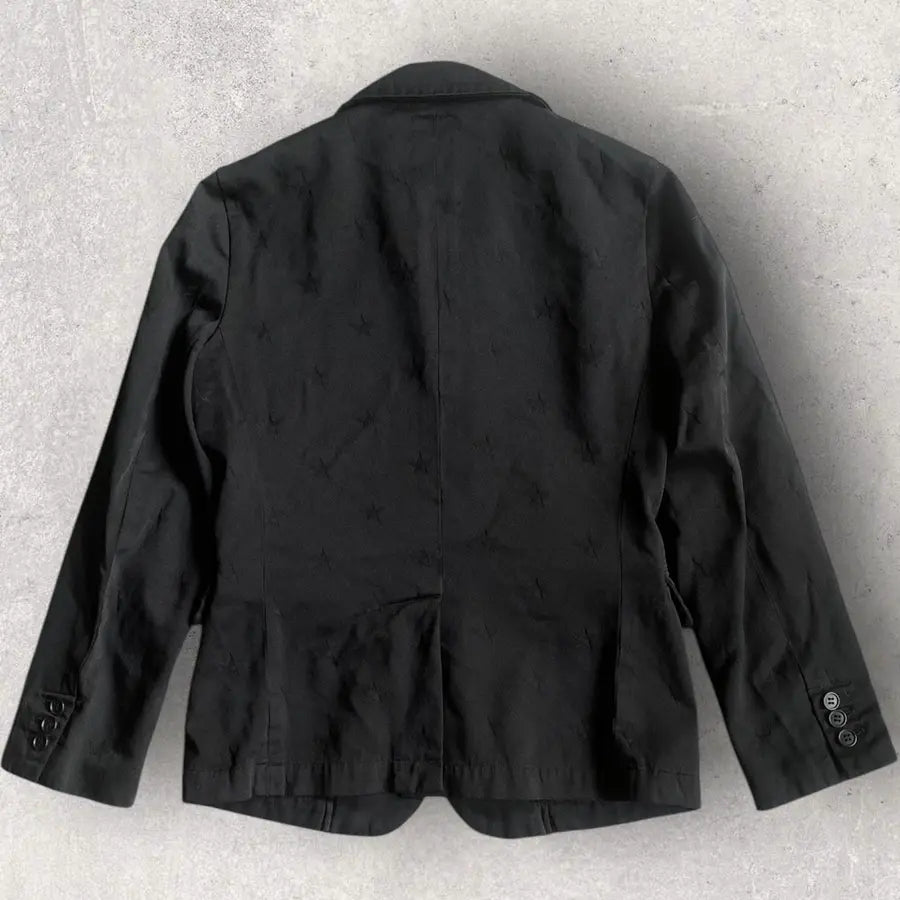 Comme des Garcons - Black Star Jacquard Poly Blazer