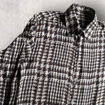 Jil Sander - Silk Houndstooth Print Shirt