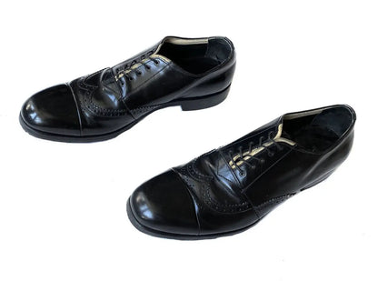 Prada - Deconstructed Leather Brogue Shoes Toe Cap