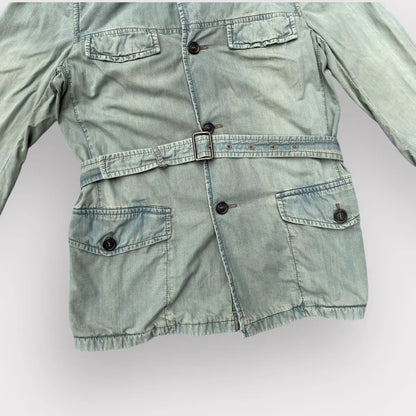 Prada - SS05 Runway Worn Denim Military Belted Back Jacket