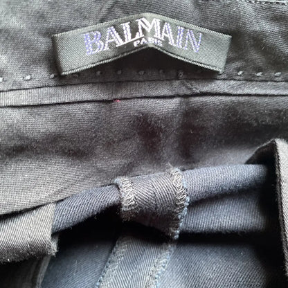 Balmain - SS18 Runway Side Tape Skinny Stretch Trousers