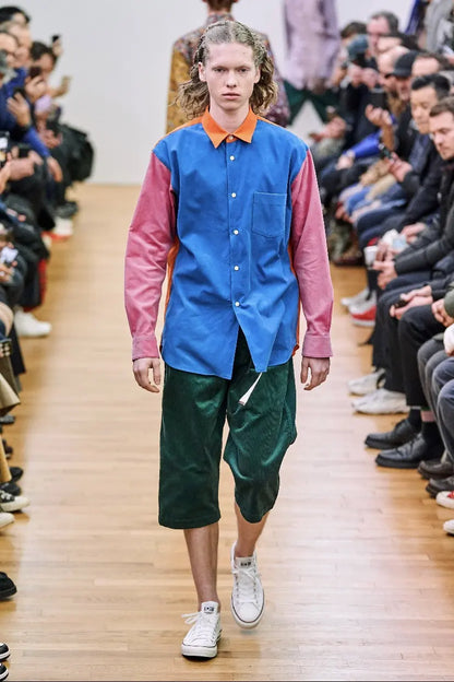 Comme des Garcons  Fall 2019 Green Corduroy Oversize Cropped Pants  Men's US 32 / EU 48•Gently Used