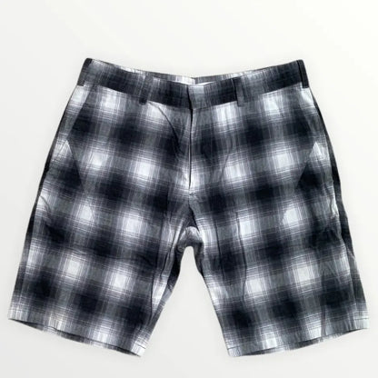 Number (N)ine - Grey Plaid Darts Shorts