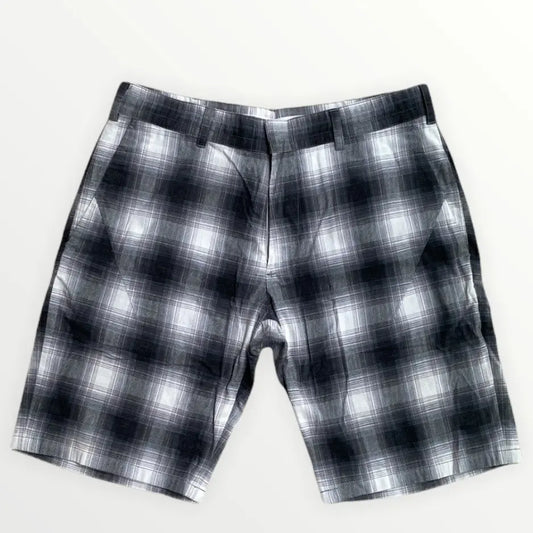 Number (N)ine - Grey Plaid Darts Shorts