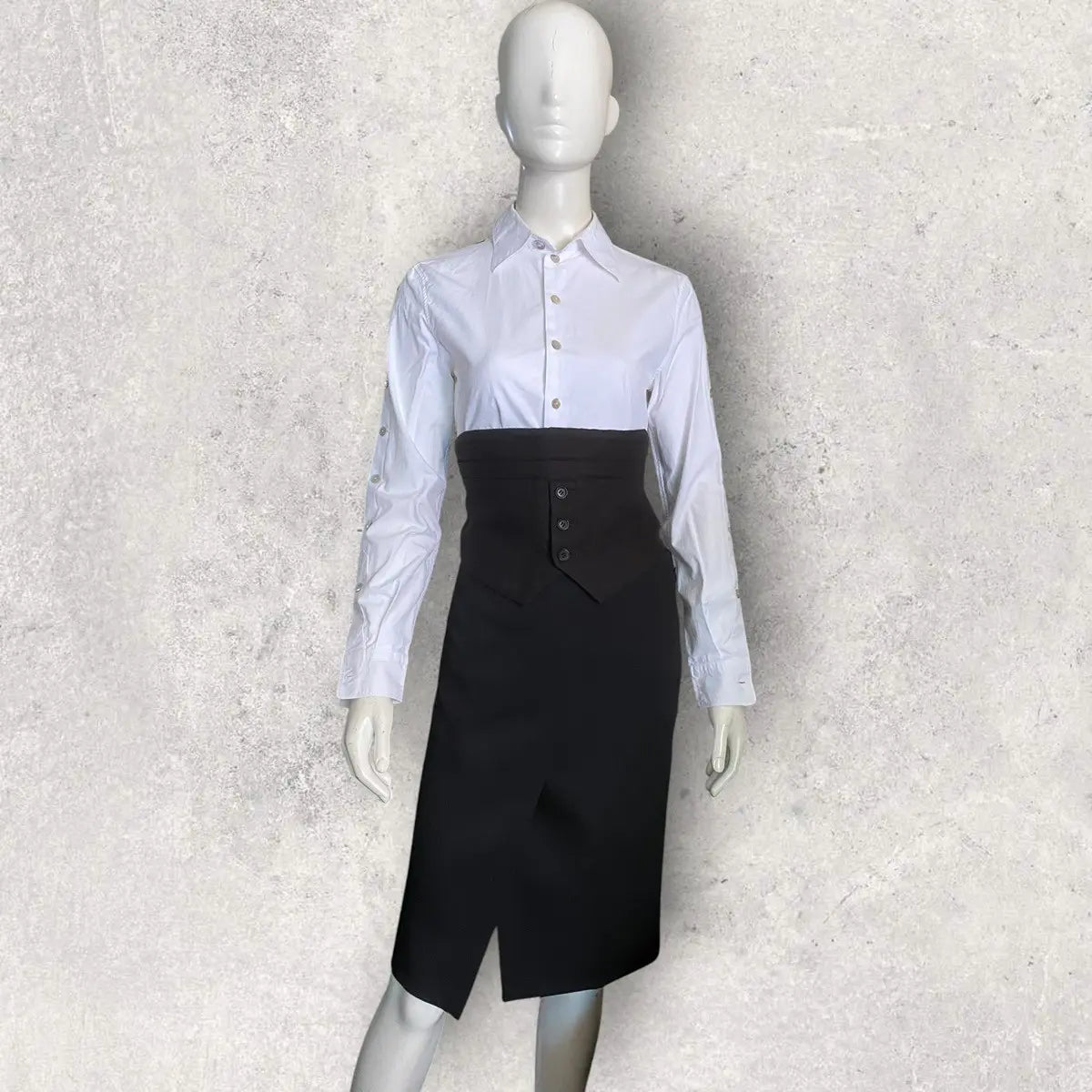 Yohji Yamamoto - Half Lower Vest With Back Strap Belt