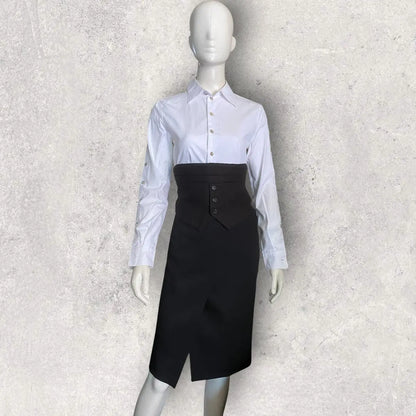 Yohji Yamamoto - Half Lower Vest With Back Strap Belt