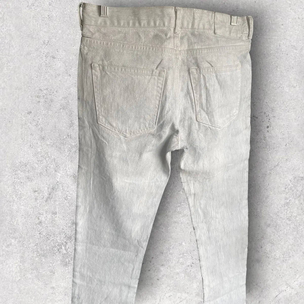 Maison Margiela - AW12 Margiela x HM White Painted Denim