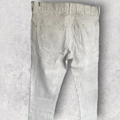 Maison Margiela - AW12 Margiela x HM White Painted Denim