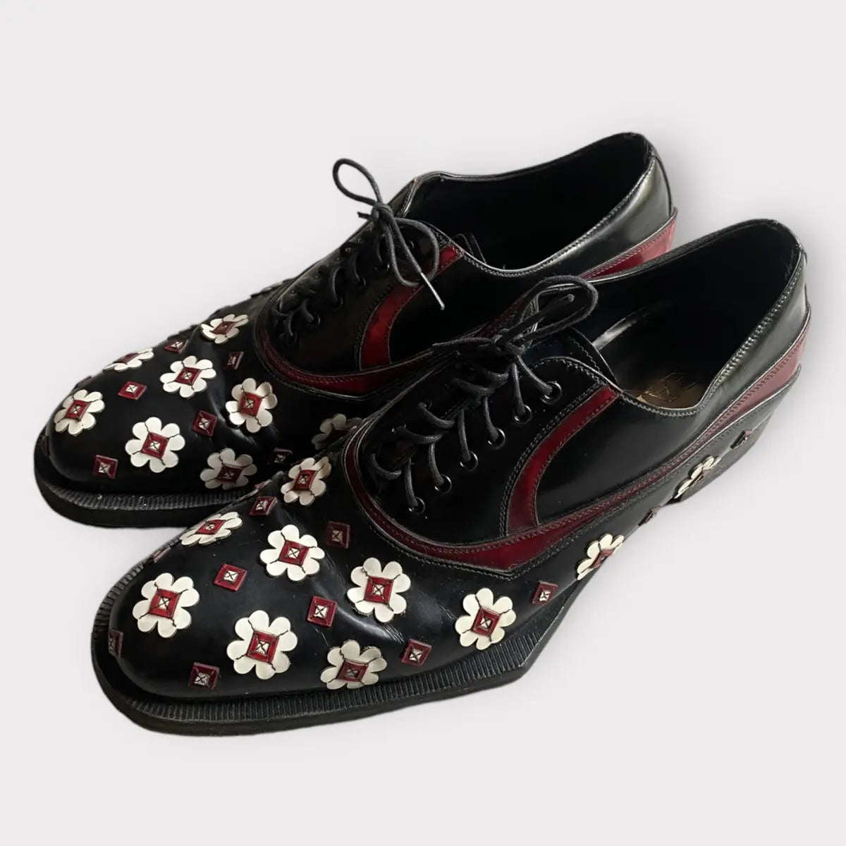 Prada - FW12 Runway Floral applique’ Shoes