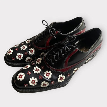 Prada - FW12 Runway Floral applique’ Shoes