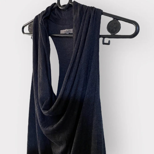 Helmut Lang - Drape Cowl Collar Jersey Maxi Dress