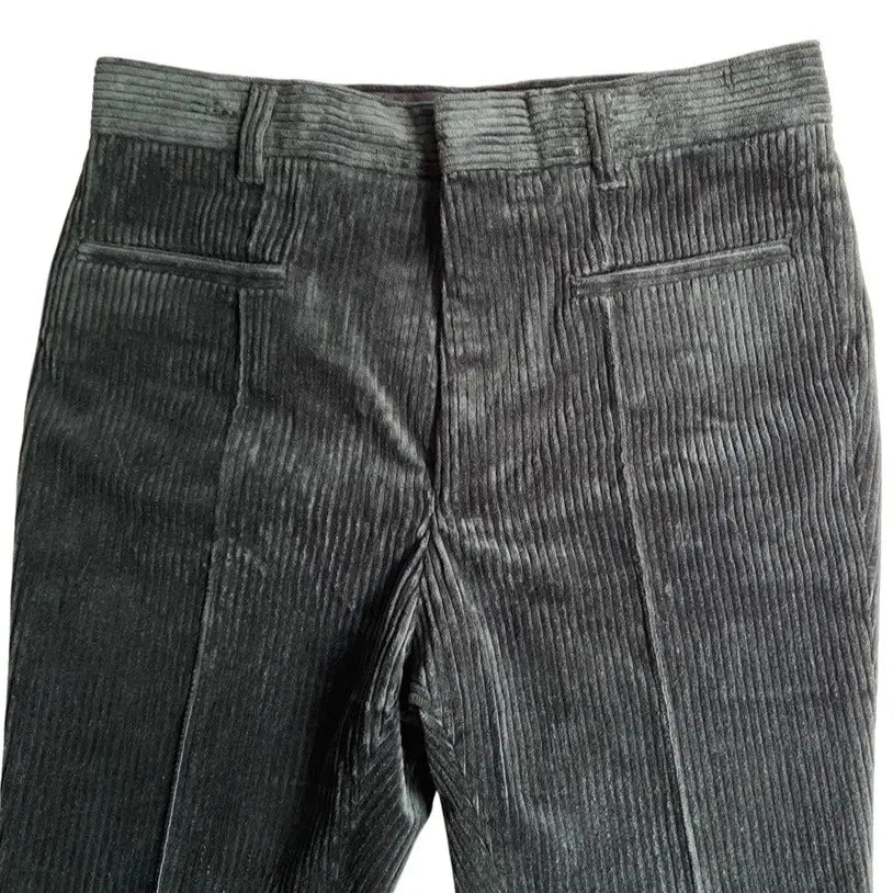 Haider Ackermann - FW15 Haider Ackermann Green Corduroy Skinny Pants
