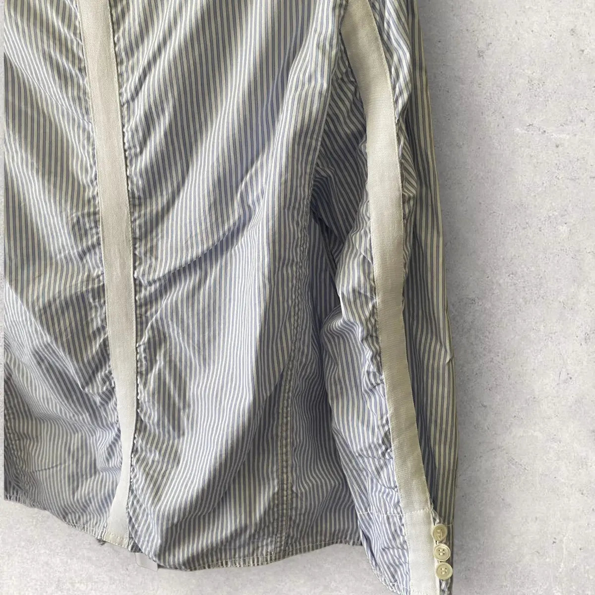 Comme des Garcons - CDGH Tape Shrunk Blue Stripe Blazer