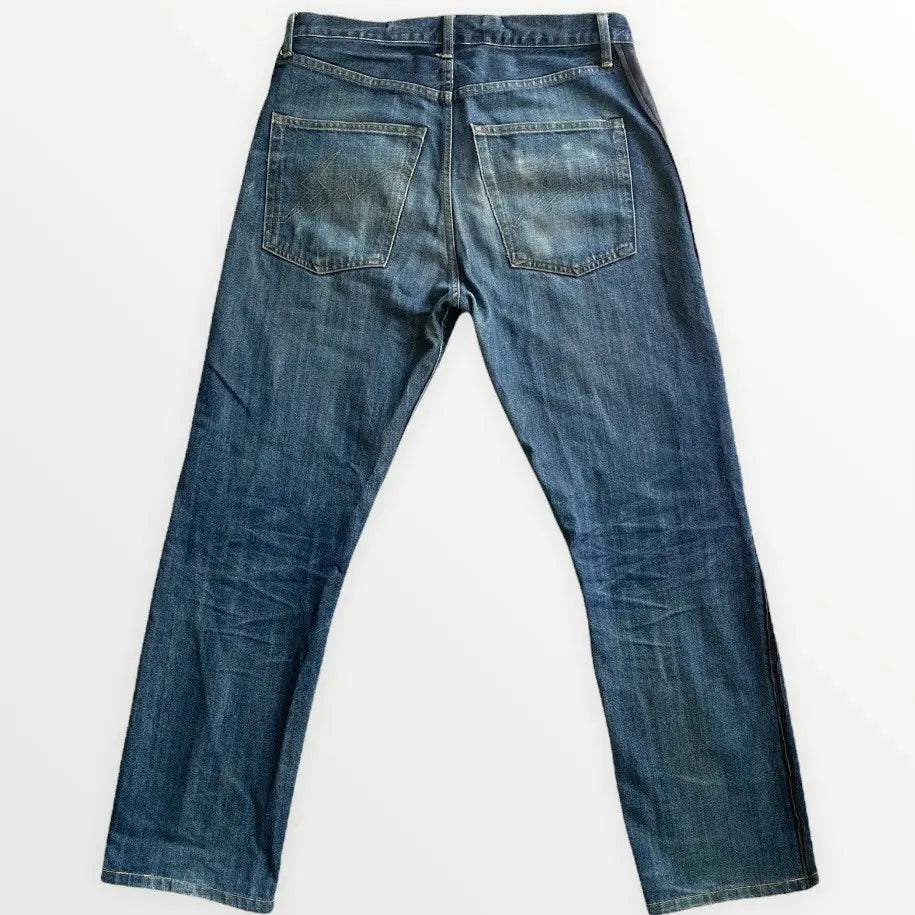 Undercover - AW02 Leather Side Seam Jeans by Fragments