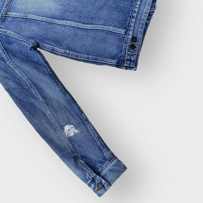 Saint Laurent Paris - SLP Corduroy Collar Denim Jacket