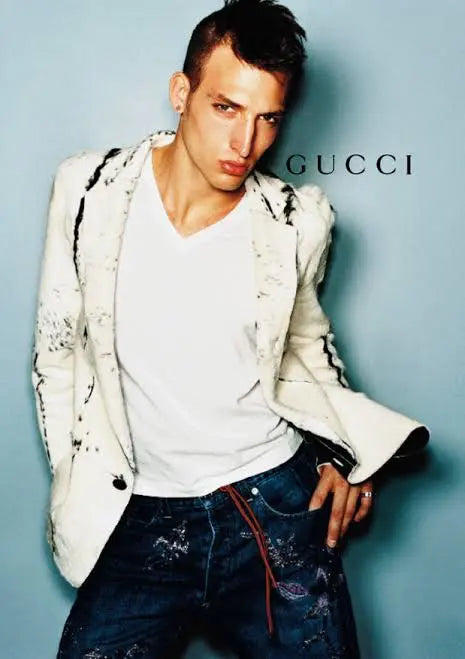 Gucci - Fall99 AD And Runway Floral Embroiled Denim