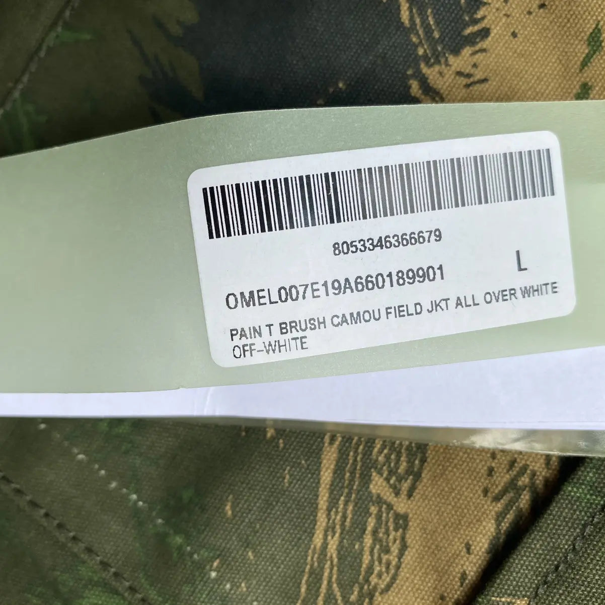 Off-White - AW19 Paint Brush Camo Field Jacket
