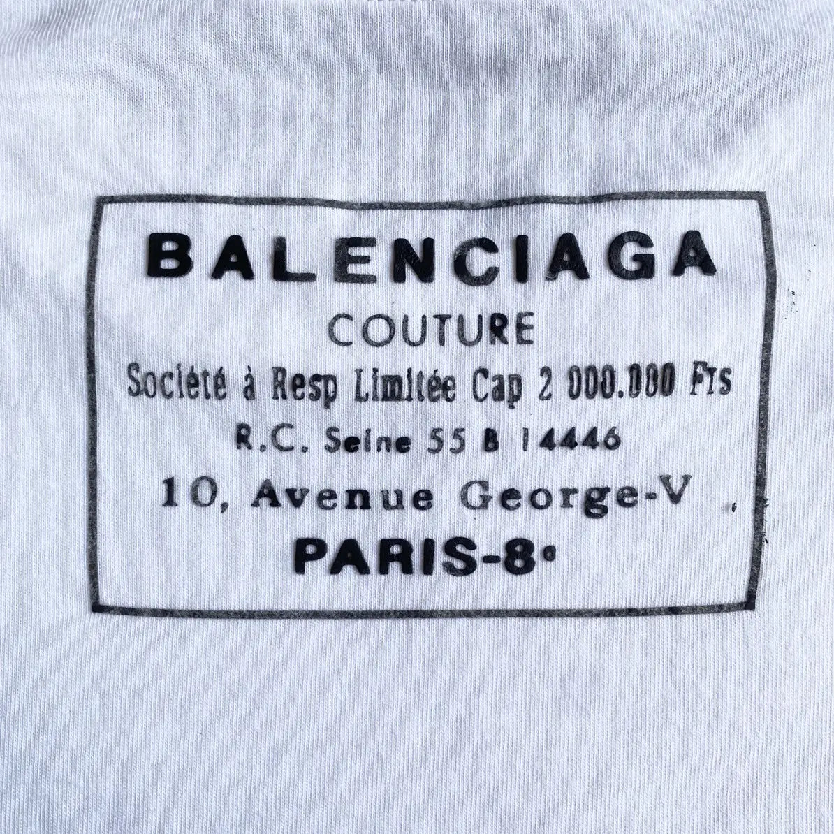 Balenciaga - Back Logo Stamp T Shirt
