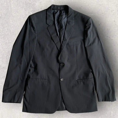 Jil Sander- Black/Blue Pinstriped Tailor Suit Set